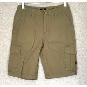 New! DC Apparel Shorts Youth Boy's Size 25‎ Cargo Shorts Green 9" Inseam NWT